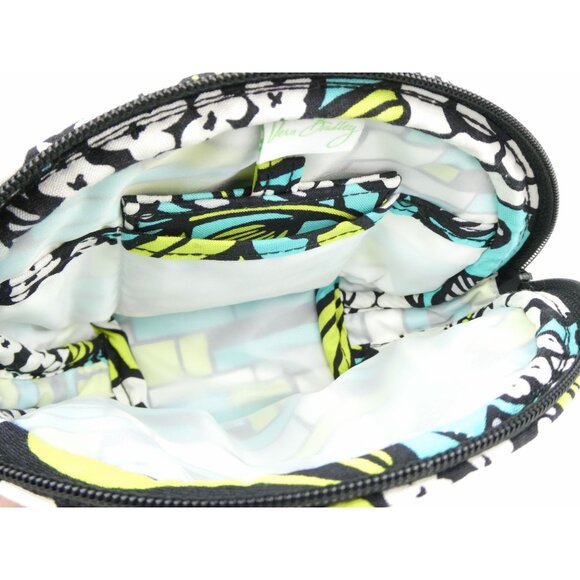 Vera Bradley Island Blooms Zip Close Cosmetic Case w/ Mirror - Picture 7 of 10